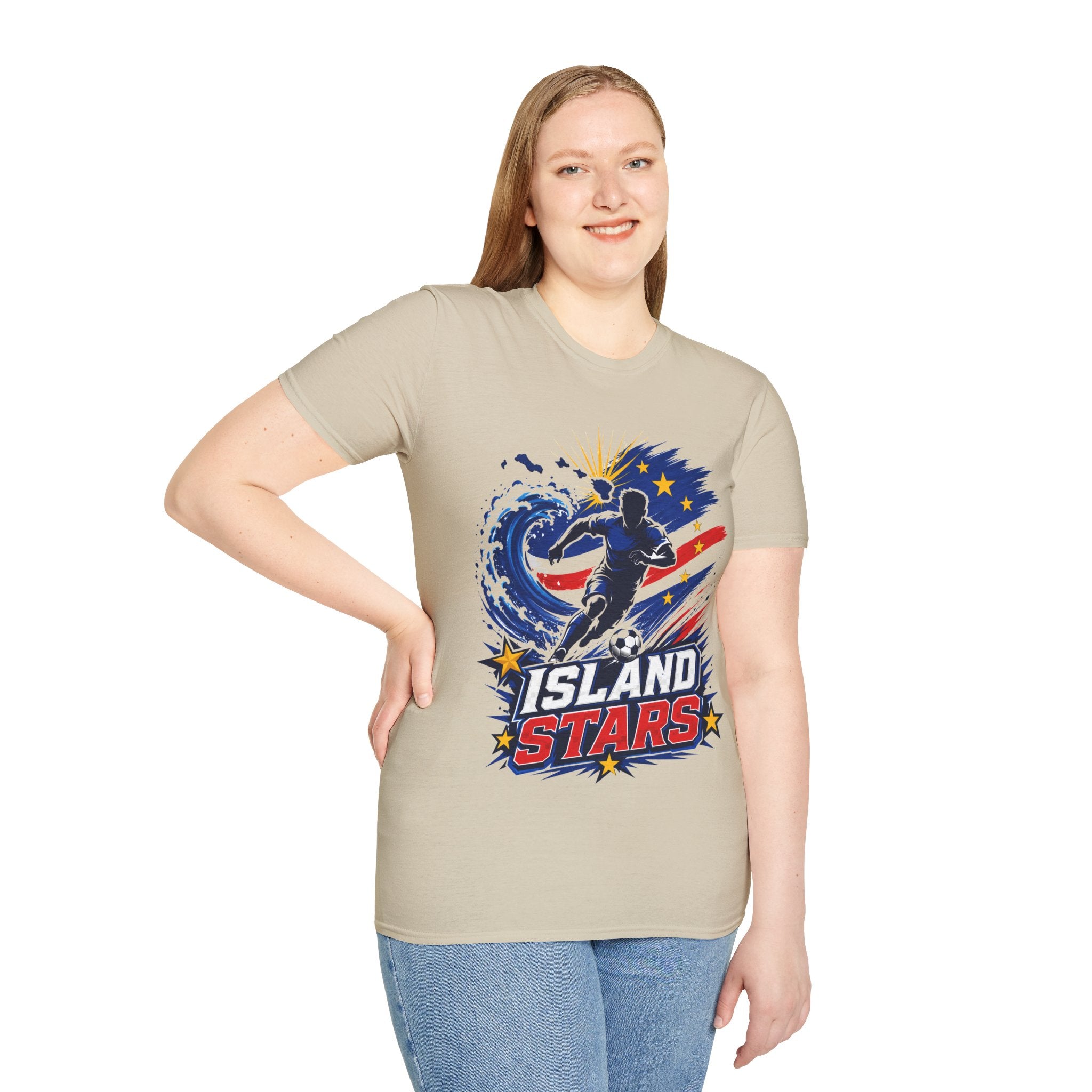 Cabo Verde Island Stars Soccer T-Shirt – Pacific Wave Football Team Tee