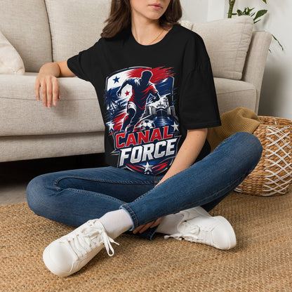 Canal Force Soccer T-Shirt - Patriotic Player Graphic Tee - Panama Shirt