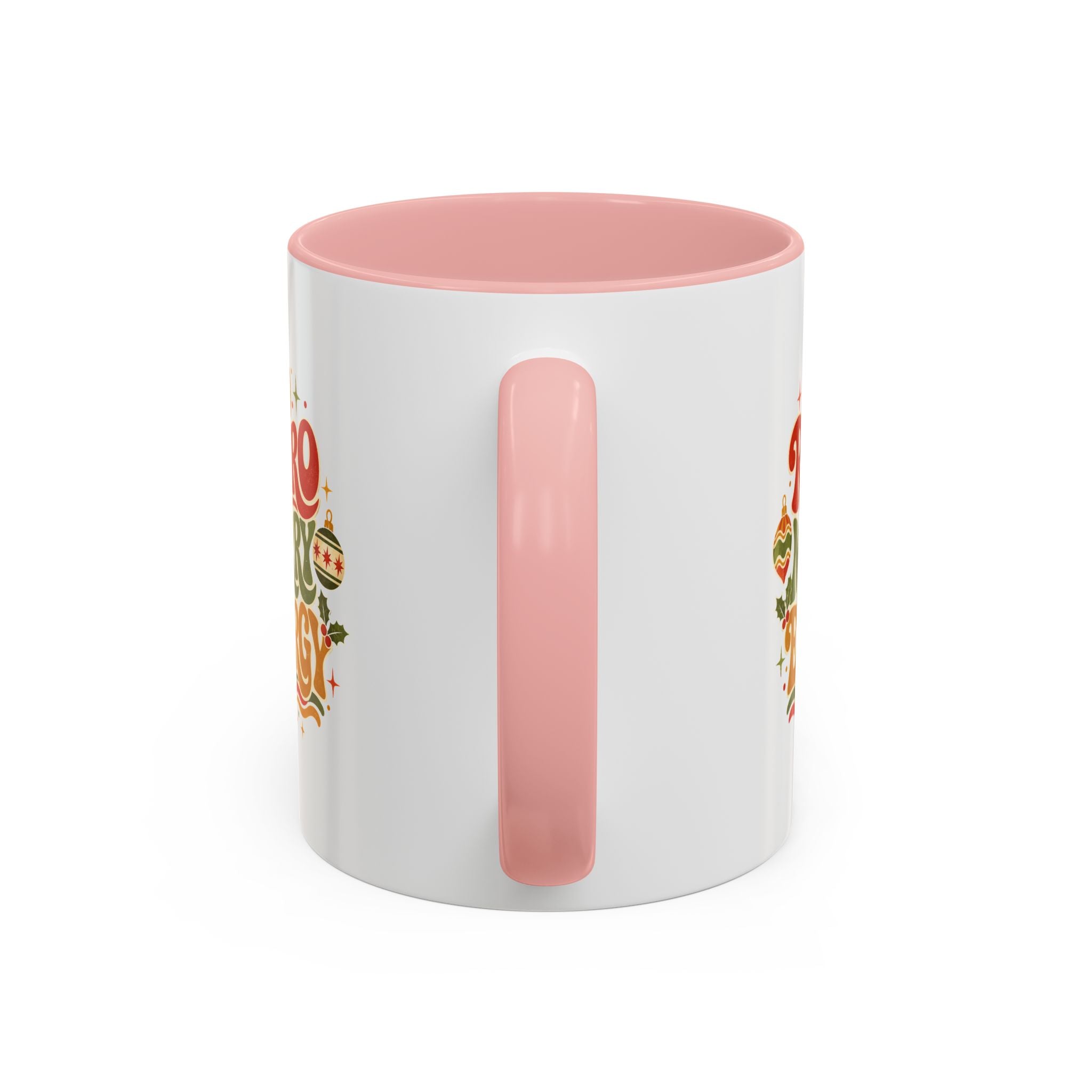 Modern Day Christmas Retro Merry Energy Coffee Mug — Festive 70s Holiday Design