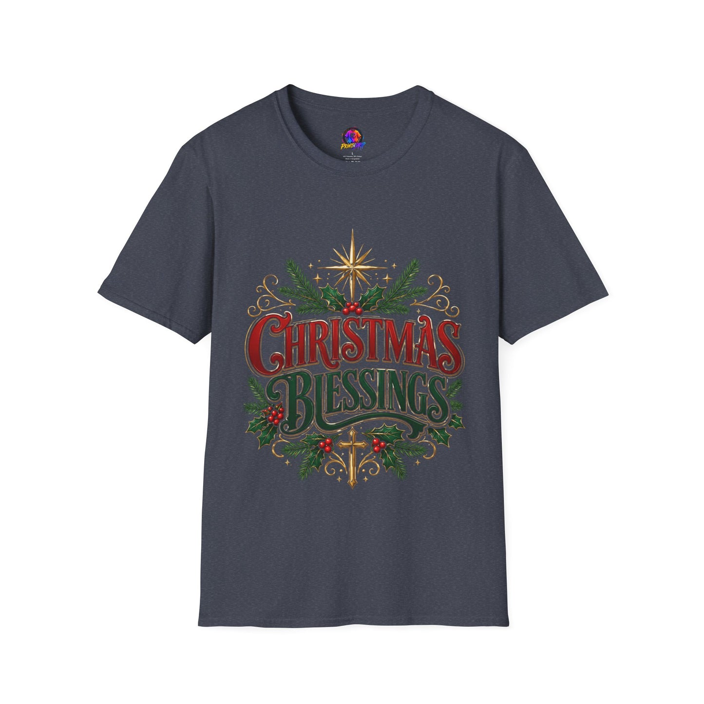 Christmas Blessings T-Shirt – Festive Holiday Graphic Tee