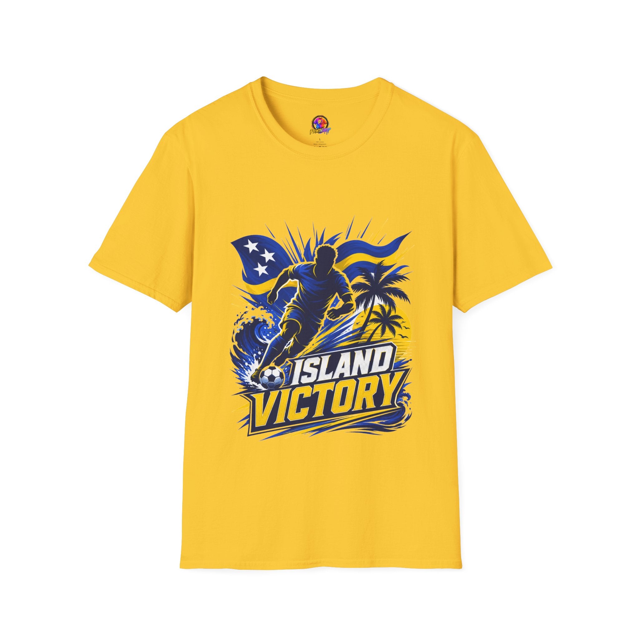 Curacao Island Victory T-Shirt — Tropical Surf Soccer Graphic Tee