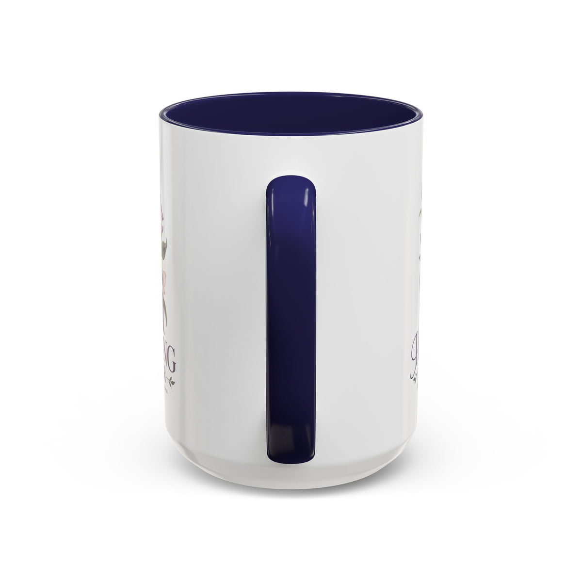 Healing Is Power Purple Ribbon Coffee Mug — Domestic Violence Awareness Accent Mug (11/15oz)