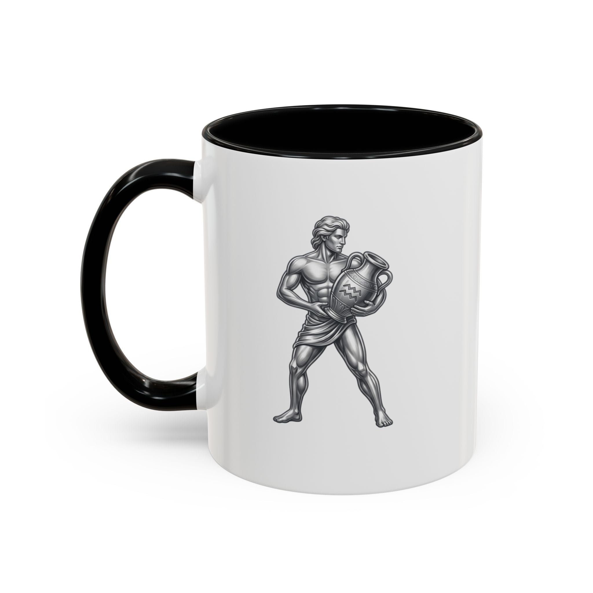 Aquarius Zodiac Accent Coffee Mug – Astrology Sign Gift