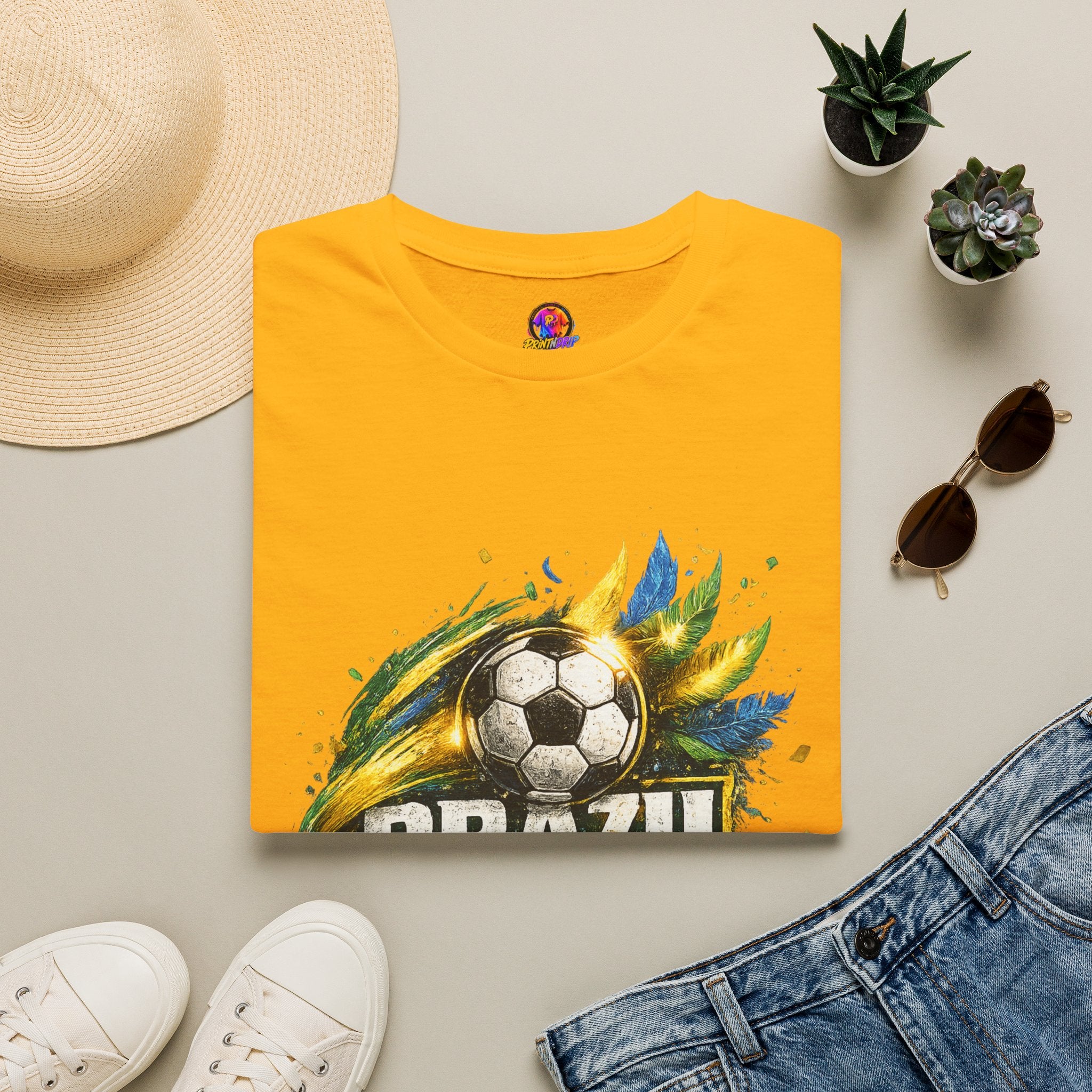 Brazil Samba Football T‑Shirt