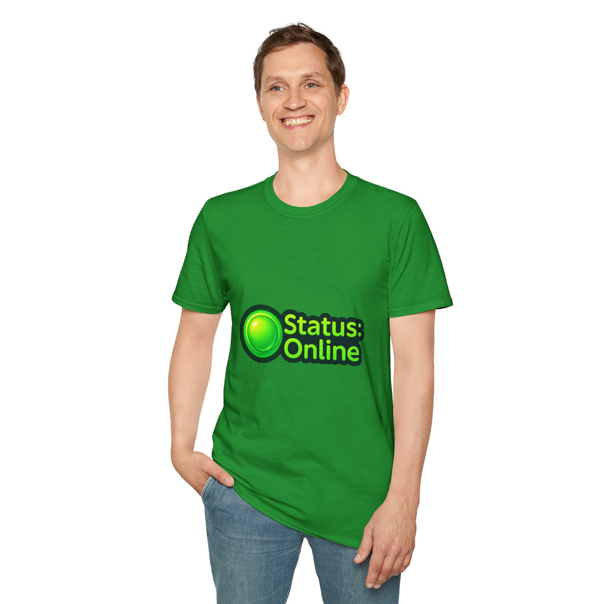 Status Online T-Shirt — Green Online Status Icon Tee - Trending Now - October 2026