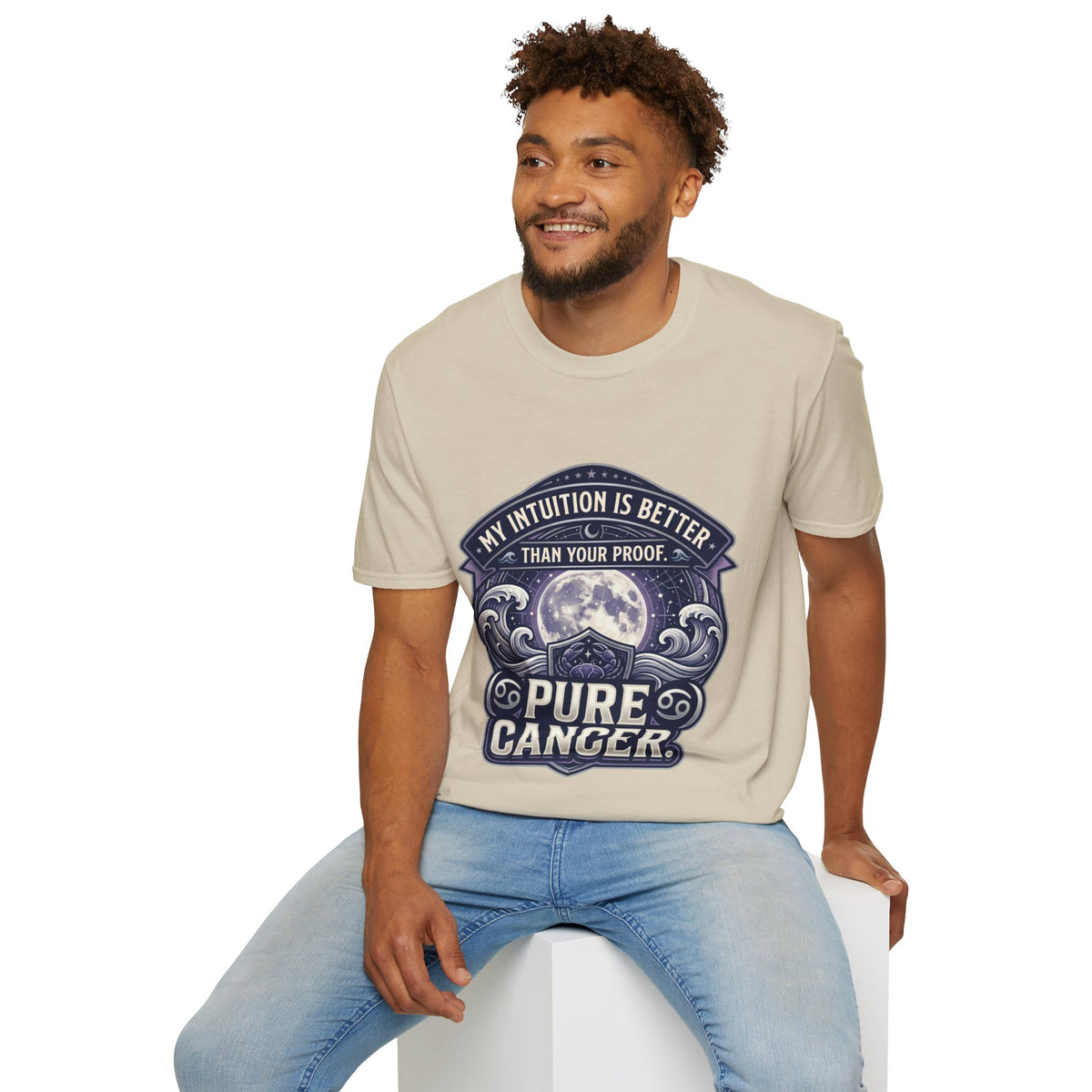 Cancer Zodiac T-Shirt — "My Intuition Is Better Than Your Proof" Astrology Tee