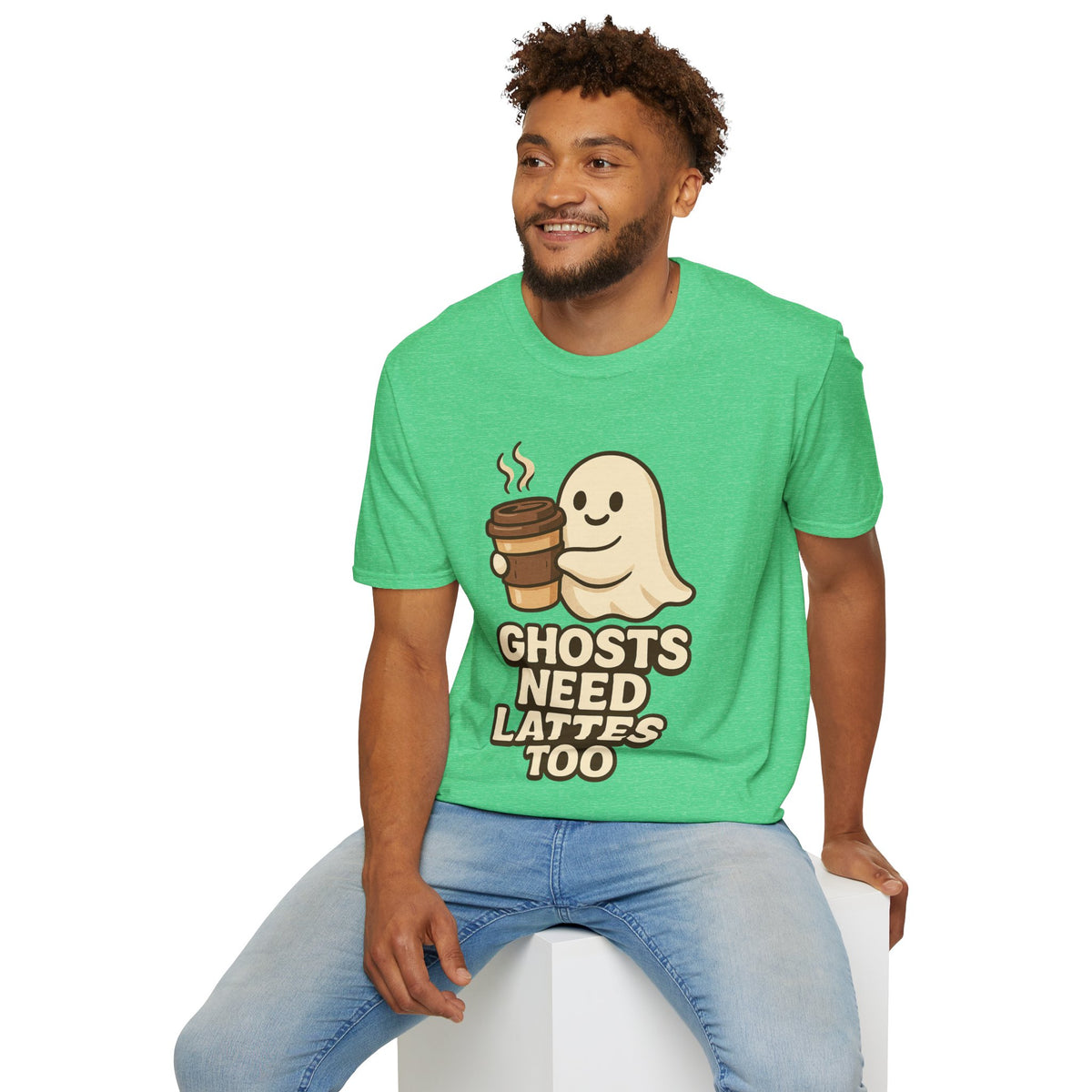 Ghosts Need Lattes Too T-Shirt - Trending Now - August 2026