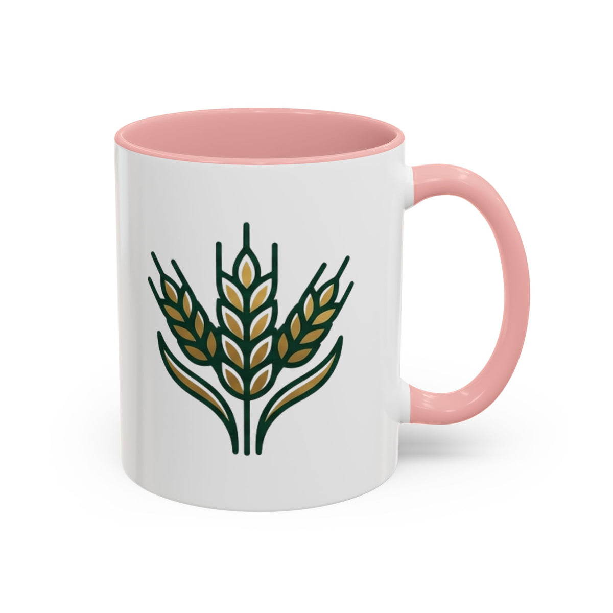 Virgo Zodiac Wheat Ear Accent Coffee Mug – Rustic Farmhouse Tea Cup