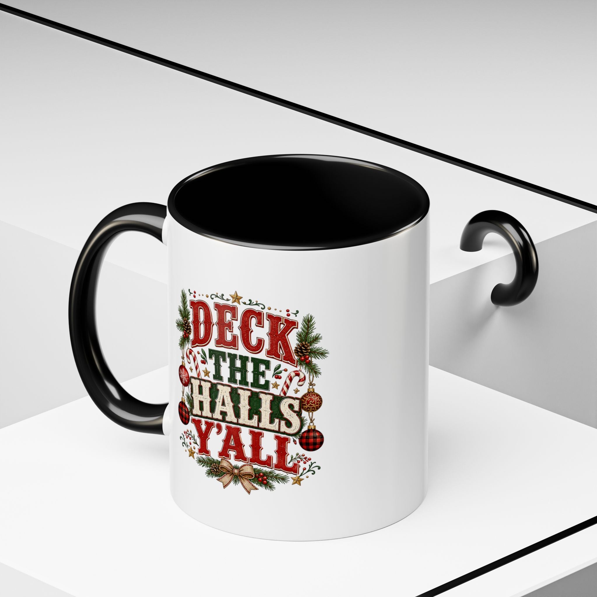 Deck the Halls Y'all Christmas Coffee Mug