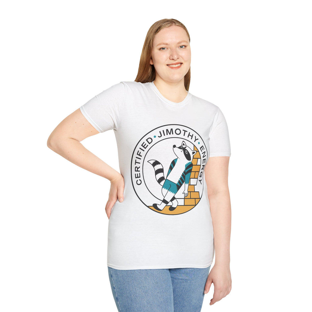Raccoon Badge T‑Shirt — "Certified Jimothy Energy" Graphic Tee - Trending Now - August 2026