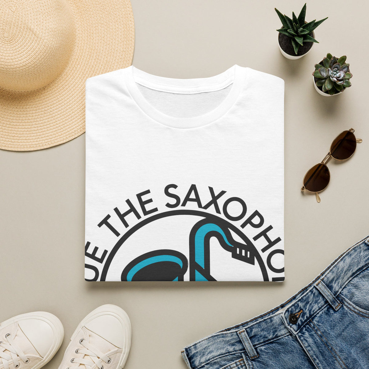 "Cue The Saxophone" Retro Jazz Graphic Tee - Trending Now - September 2026