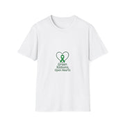 Green Ribbons Open Hearts Graphic Tee, Cute Mental Health Awareness T-Shirt - Trending Now - September 2026