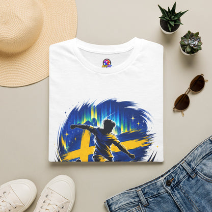 Sweden Nordic Thunder Soccer T-Shirt — Sweden Football Fan Tee