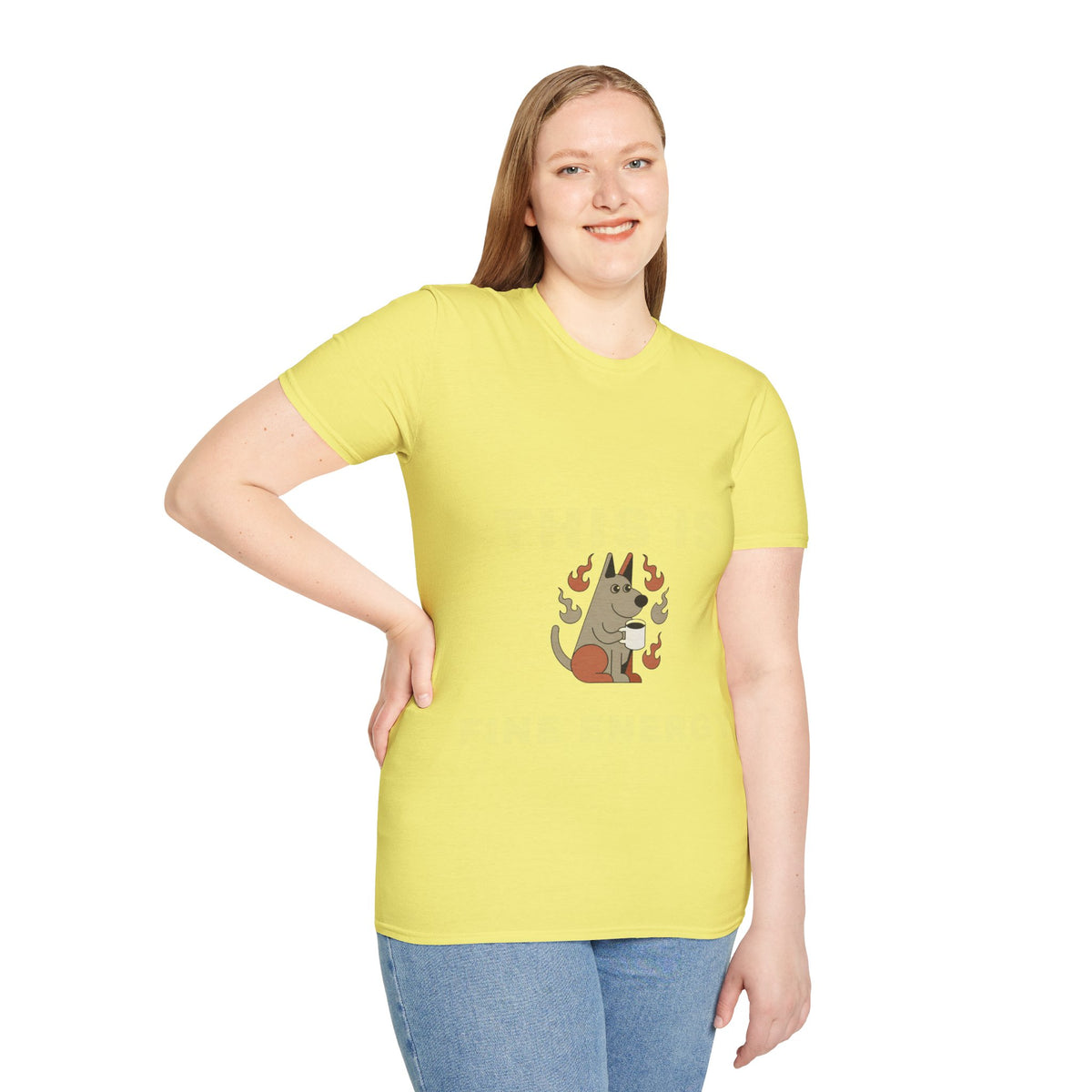 Peeking Dog T-Shirt – Cute Pup Surrounded by Flames Graphic Tee - Trending Now - September 2026