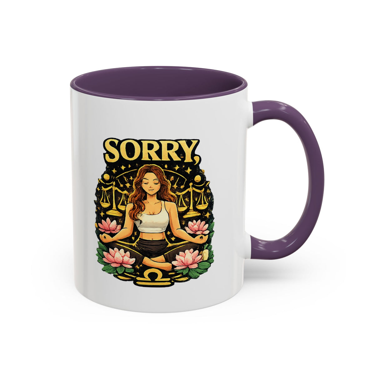 Libra Zodiac Accent Coffee Mug