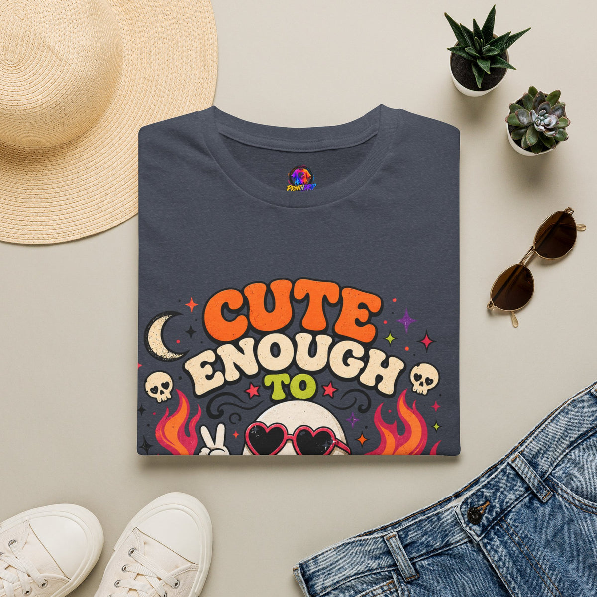 Halloween Cute Enough Unisex Softstyle T-Shirt