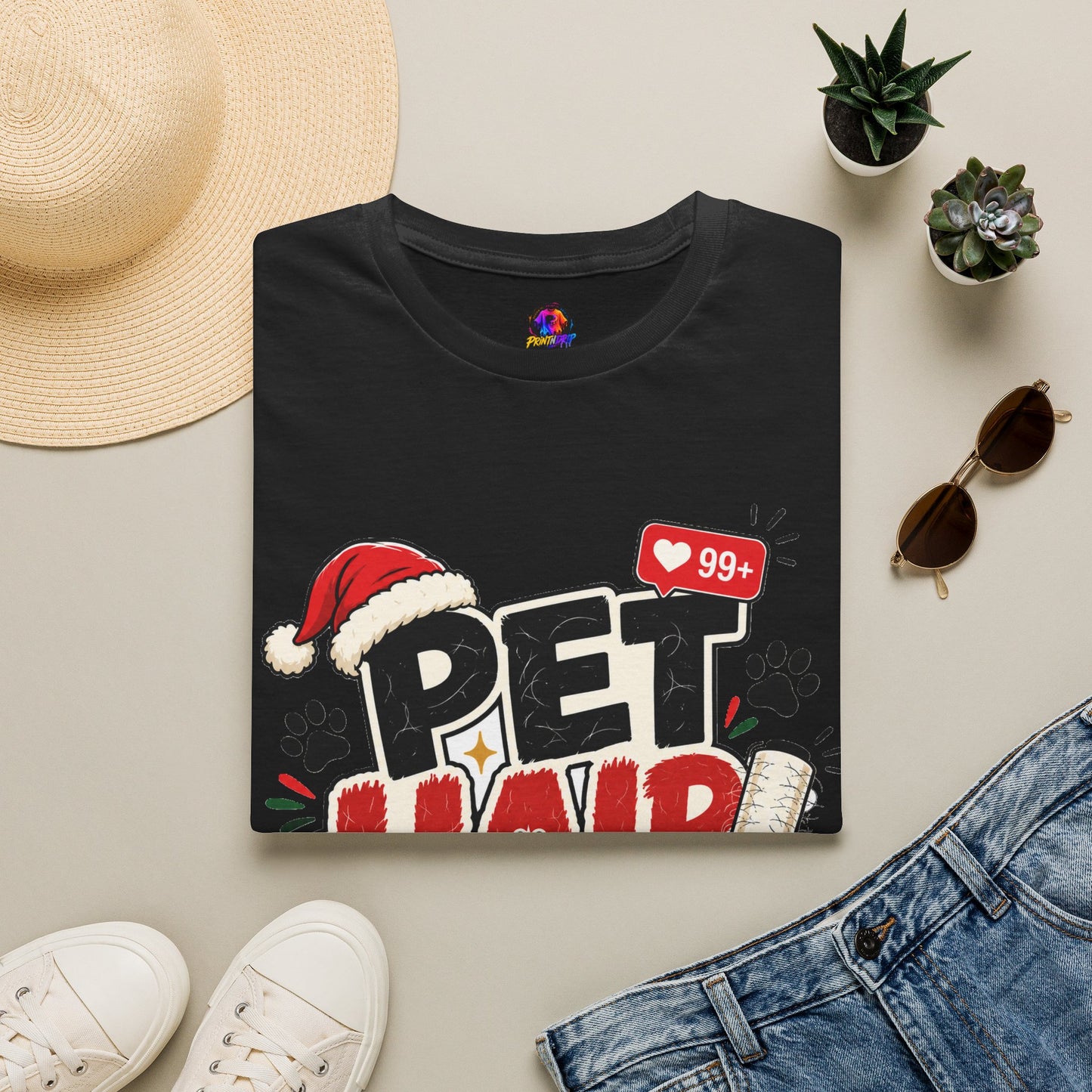 Pet Hair Holiday Tee — Funny Christmas Shirt for Pet Lovers