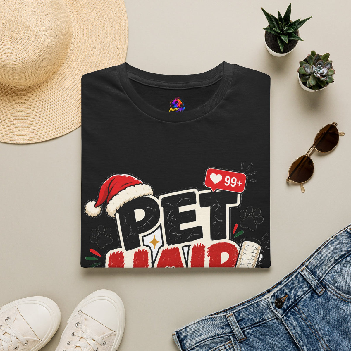 Pet Hair Holiday Tee — Funny Christmas Shirt for Pet Lovers