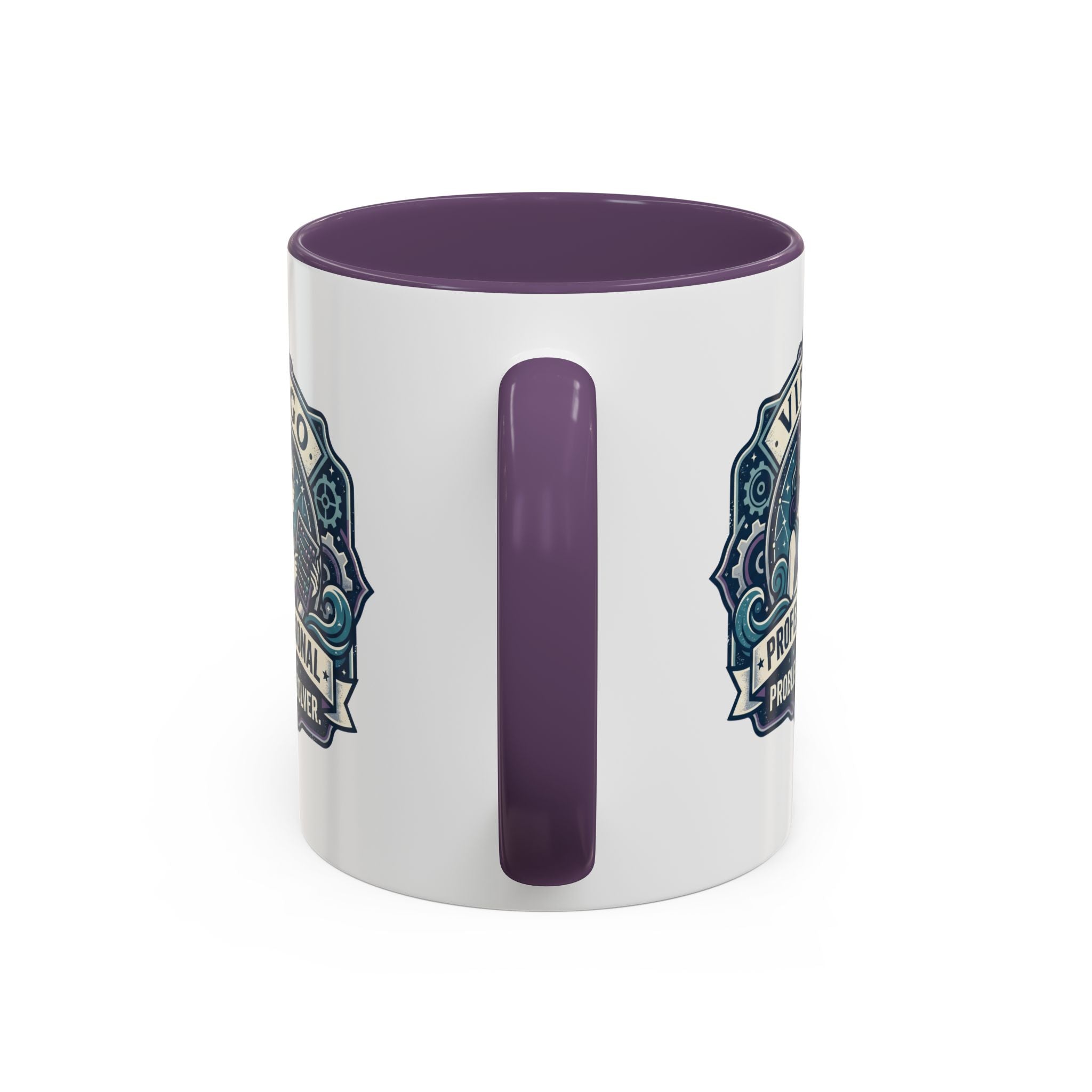 Virgo 'Professional Problem Solver' Accent Coffee Mug — Zodiac Astrology Gift