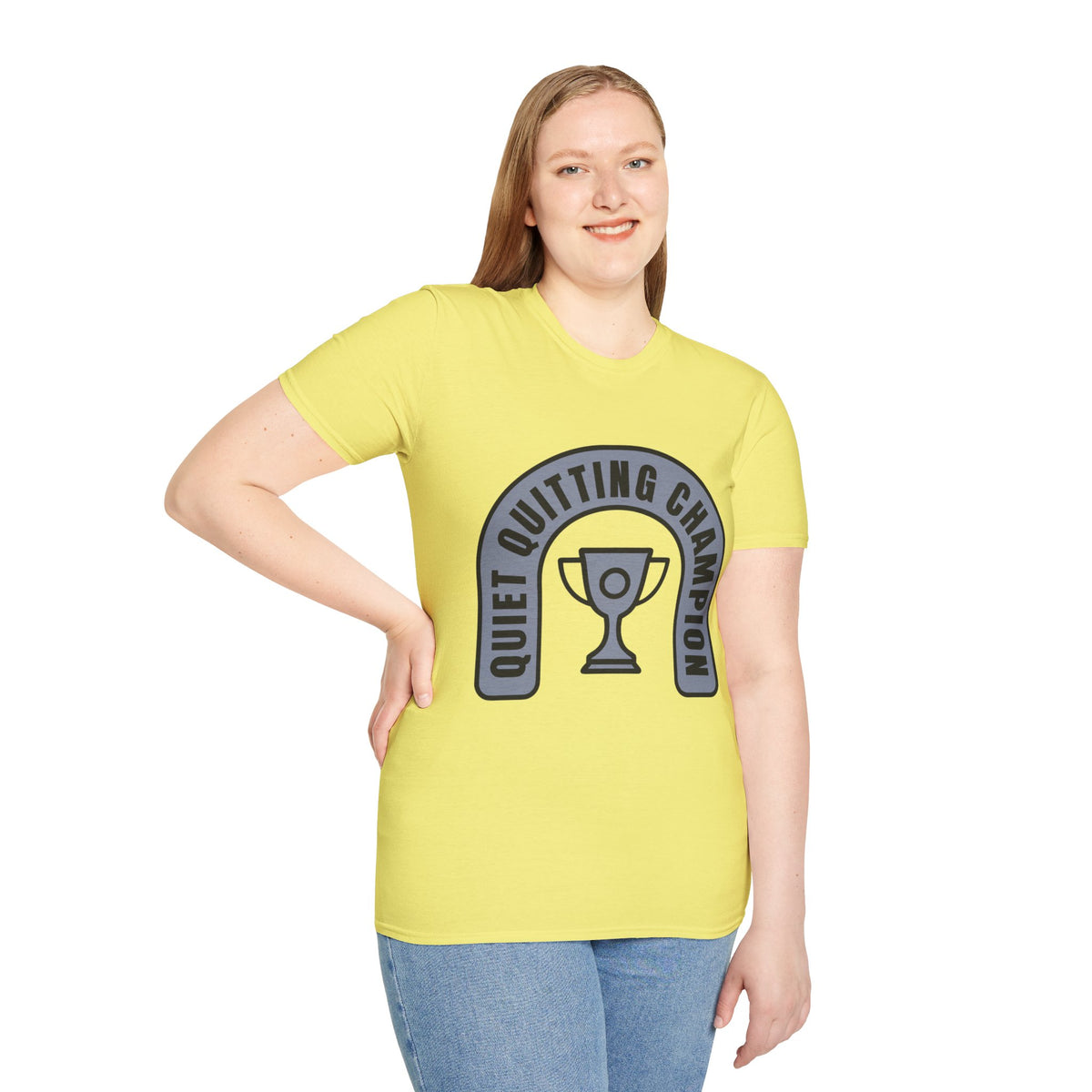 Quiet Quitting Champion T-Shirt — Funny Workplace Trophy Tee - Trending Now - August 2026