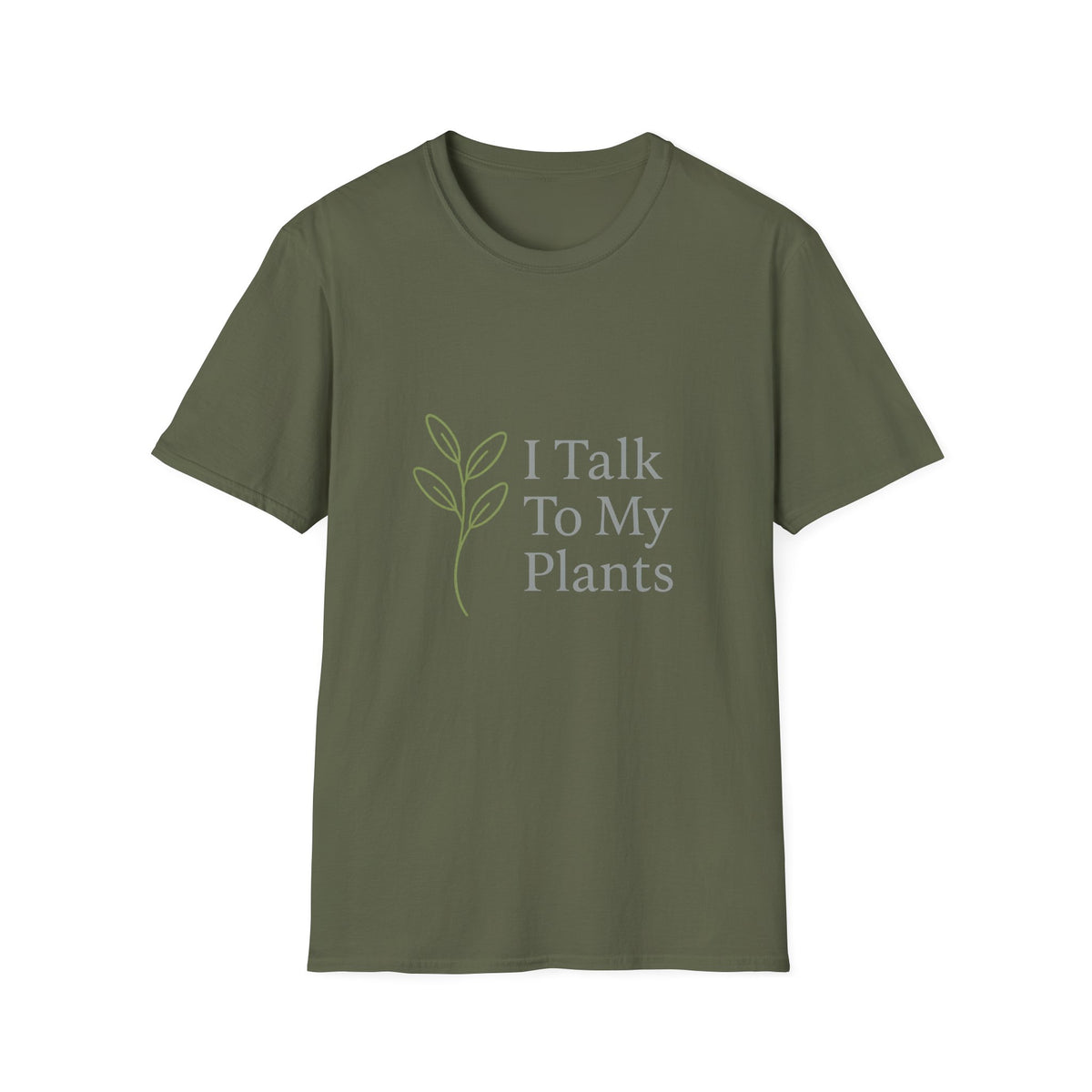 T-Shirt — "I Talk To My Plants" Minimalist Botanical Tee - Trending Now - August 2026