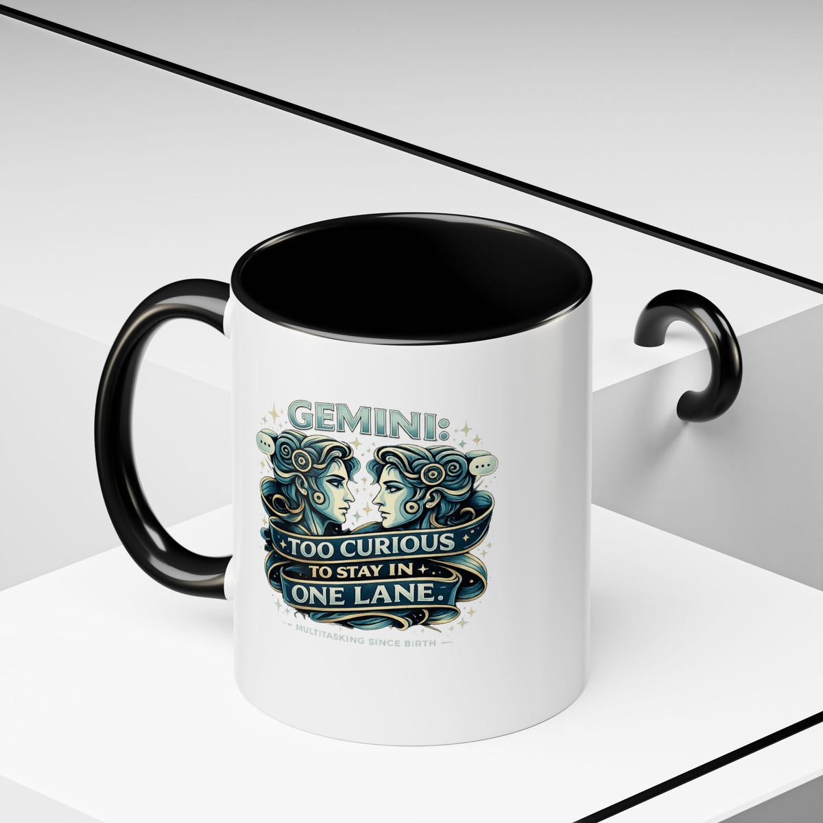 Zodiac Gemini Accent Coffee Mug
