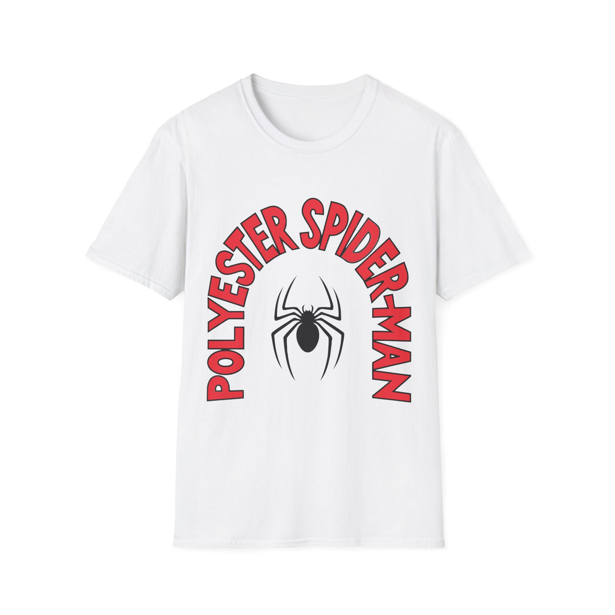Spider Graphic T-Shirt — "Polyester Spiderman" Retro Spider Logo Tee - Trending Now - August 2026