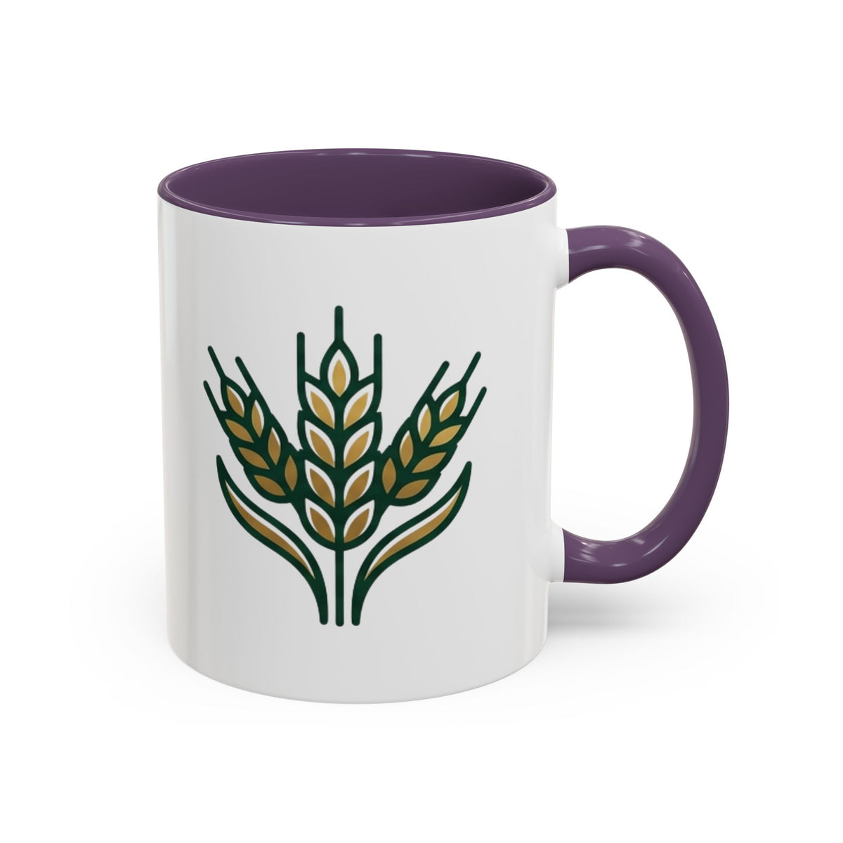 Virgo Zodiac Wheat Ear Accent Coffee Mug – Rustic Farmhouse Tea Cup