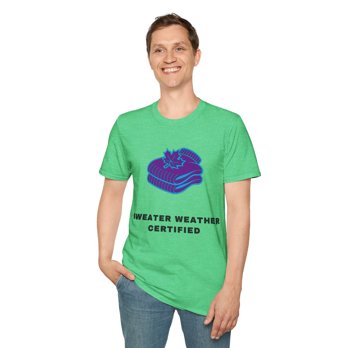 Sweater Weather T-Shirt — "Sweater Weather Certified" Cozy Fall Graphic Tee - Trending Now - September 2026