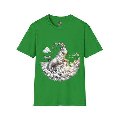 Capricorn Goat-Mermaid T-Shirt — Mythical Sea Goat Zodiac Tee