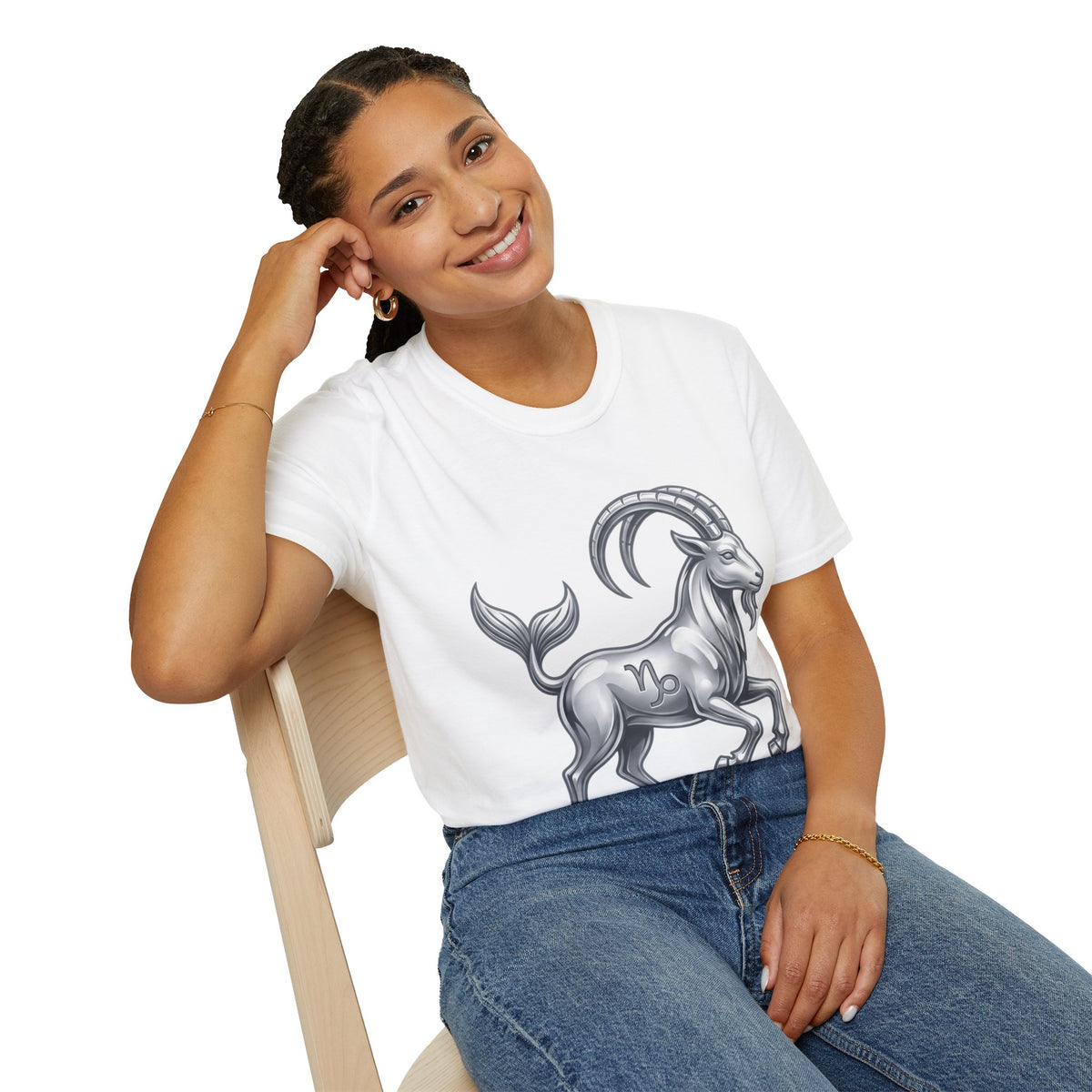 Capricorn Goat Zodiac T-Shirt — Mythical Sea-Goat Horoscope Tee