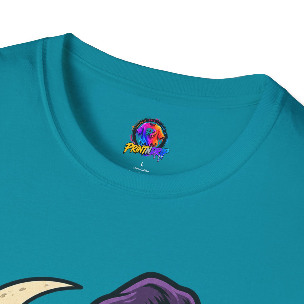 Midnight Mischief Halloween T-Shirt — Witch Hat & Bats Graphic
