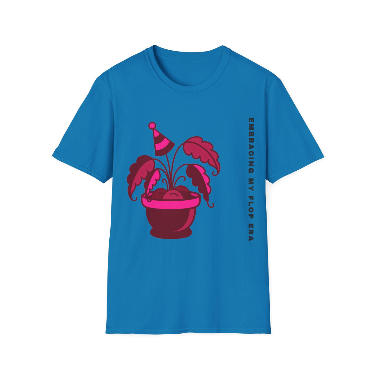 Plant Party T-Shirt — "Embracing" Pink Potted Plant Graphic - Trending Now - September 2026