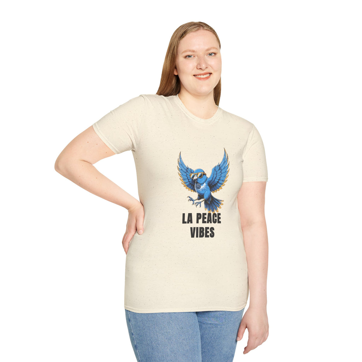 Peace Vibes Blue Parrot T-Shirt - Trending Now - August 2026
