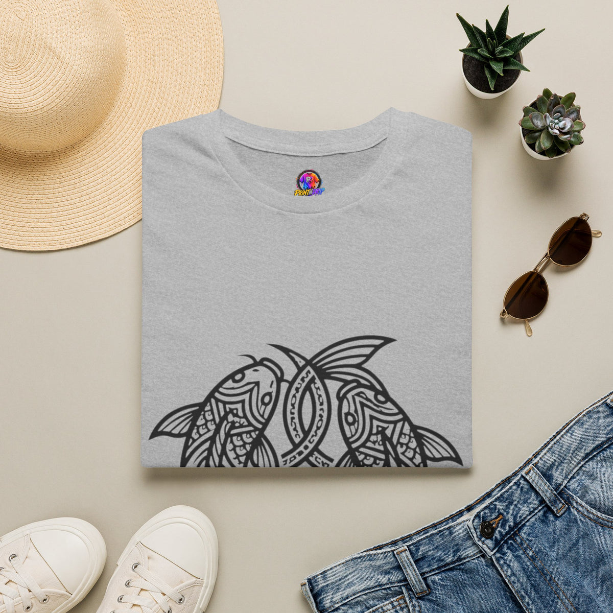 T-Shirt — Intricate Tribal Turtle Line Art Graphic Tee