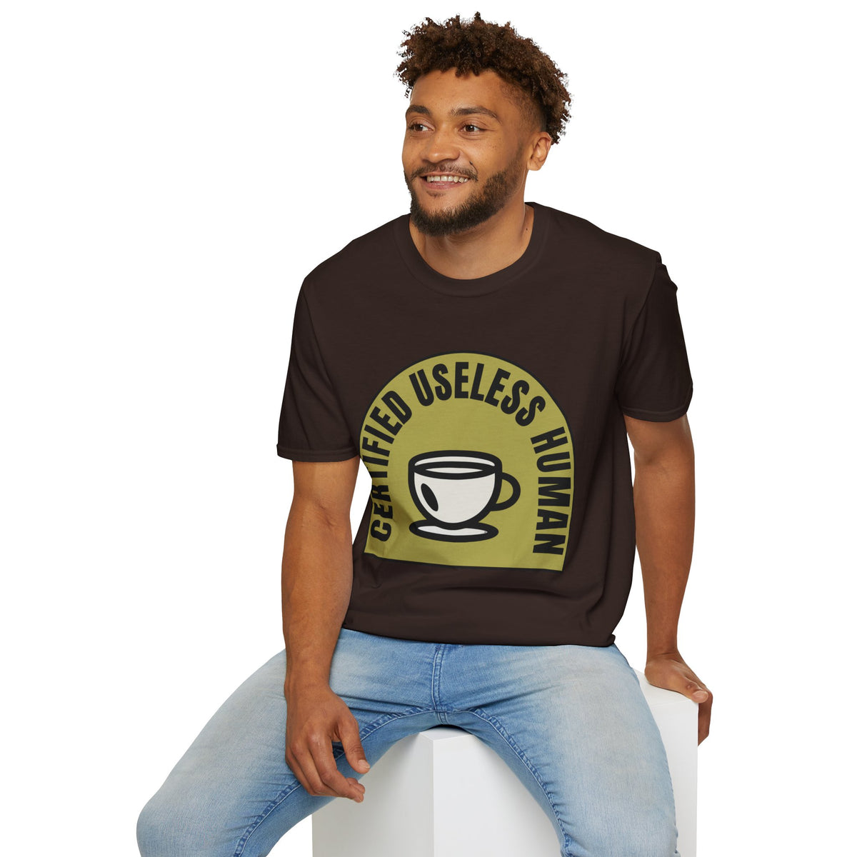 Certified Useless Human T-Shirt — Funny Coffee Lover Graphic Tee - Trending Now - August 2026