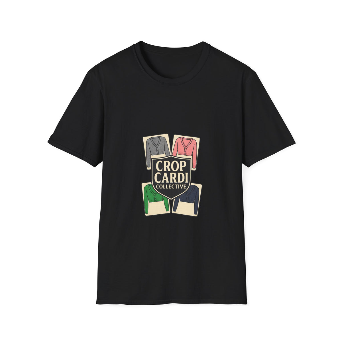 Crop Card Collective T-Shirt — Retro Card Game Logo Tee - Trending Now - October 2026