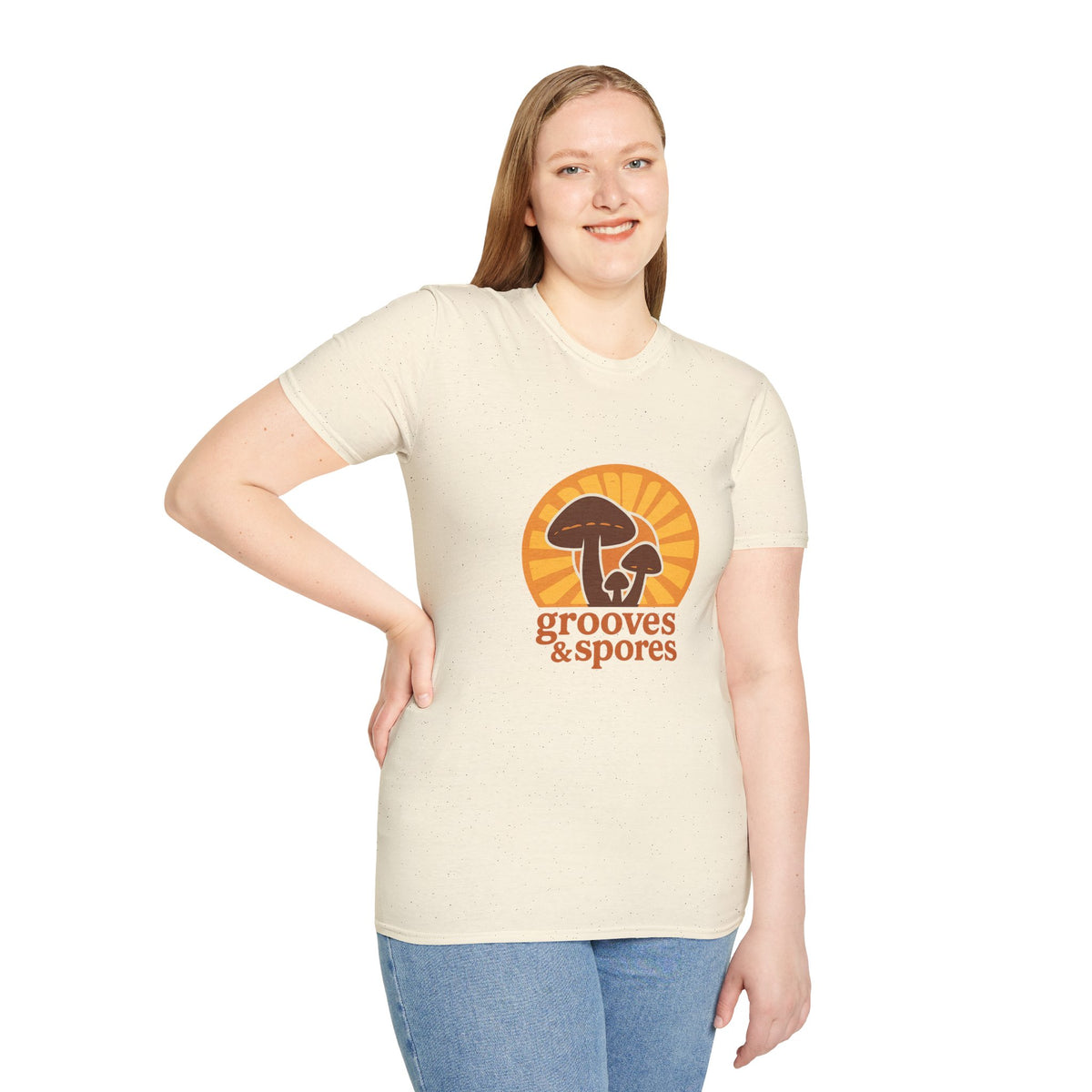Vintage Mushroom T-Shirt — 'Grooves & Spores' Retro Psychedelic Tee - Trending Now - August 2026