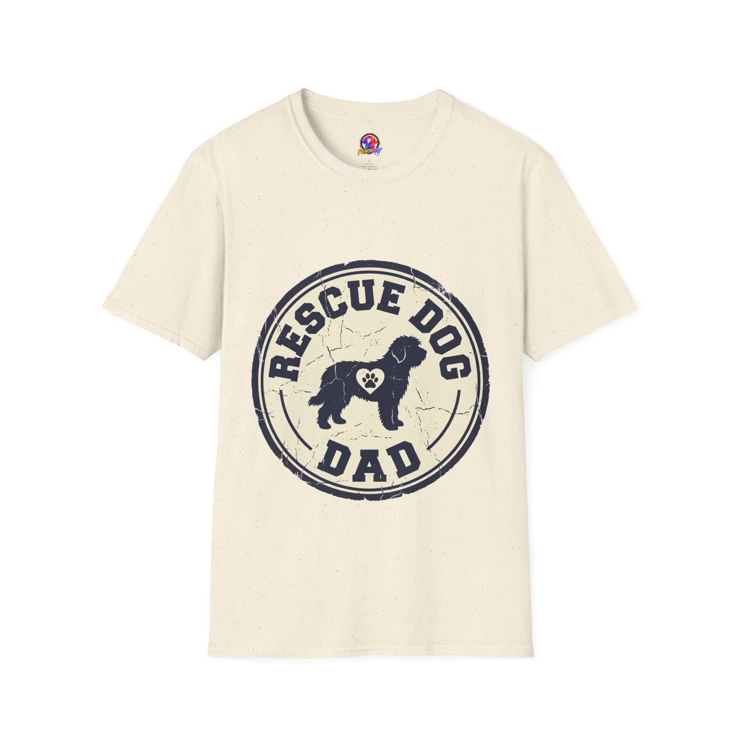 Rescue Dog Dad T-Shirt – Vintage Shelter Pup Support Tee