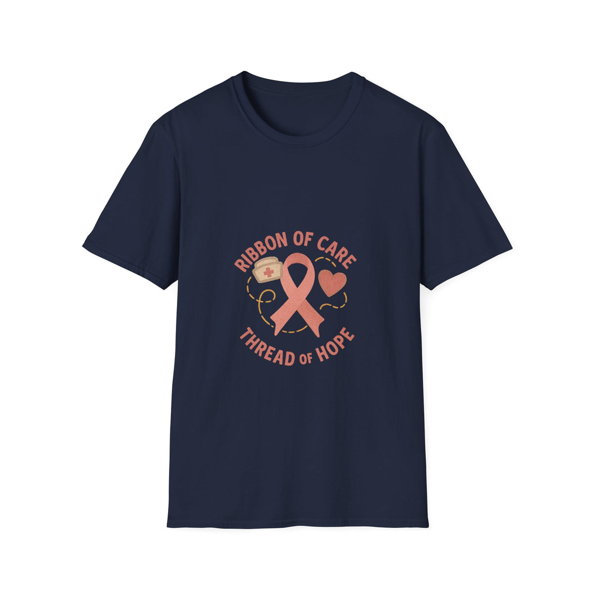 Breast Cancer Awareness T-Shirt – Ribbon of Care, Thread of Hope Graphic - Trending Now - October 2026