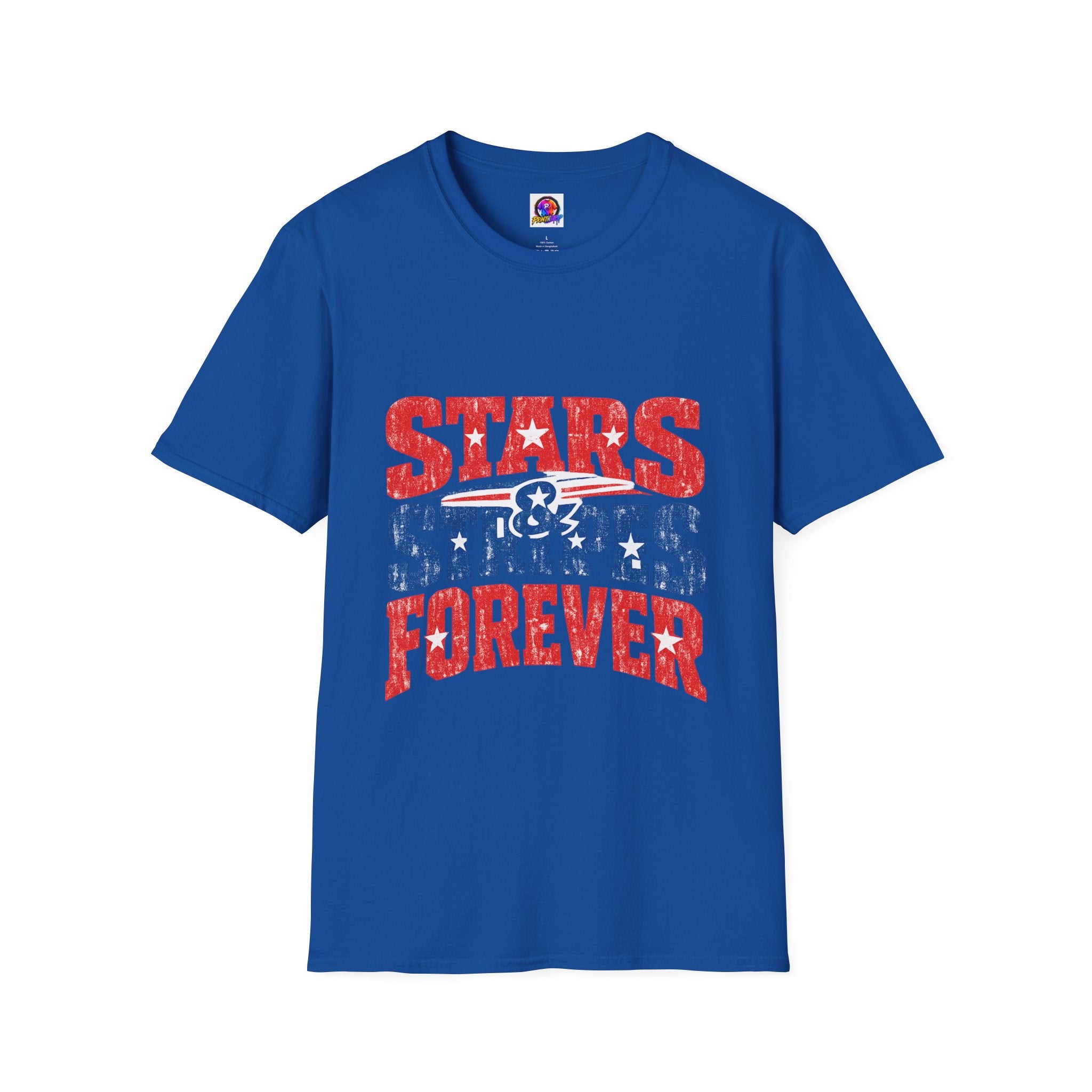 USA Stars & Stripes Forever T-Shirt — Patriotic Red White Blue Graphic Tee