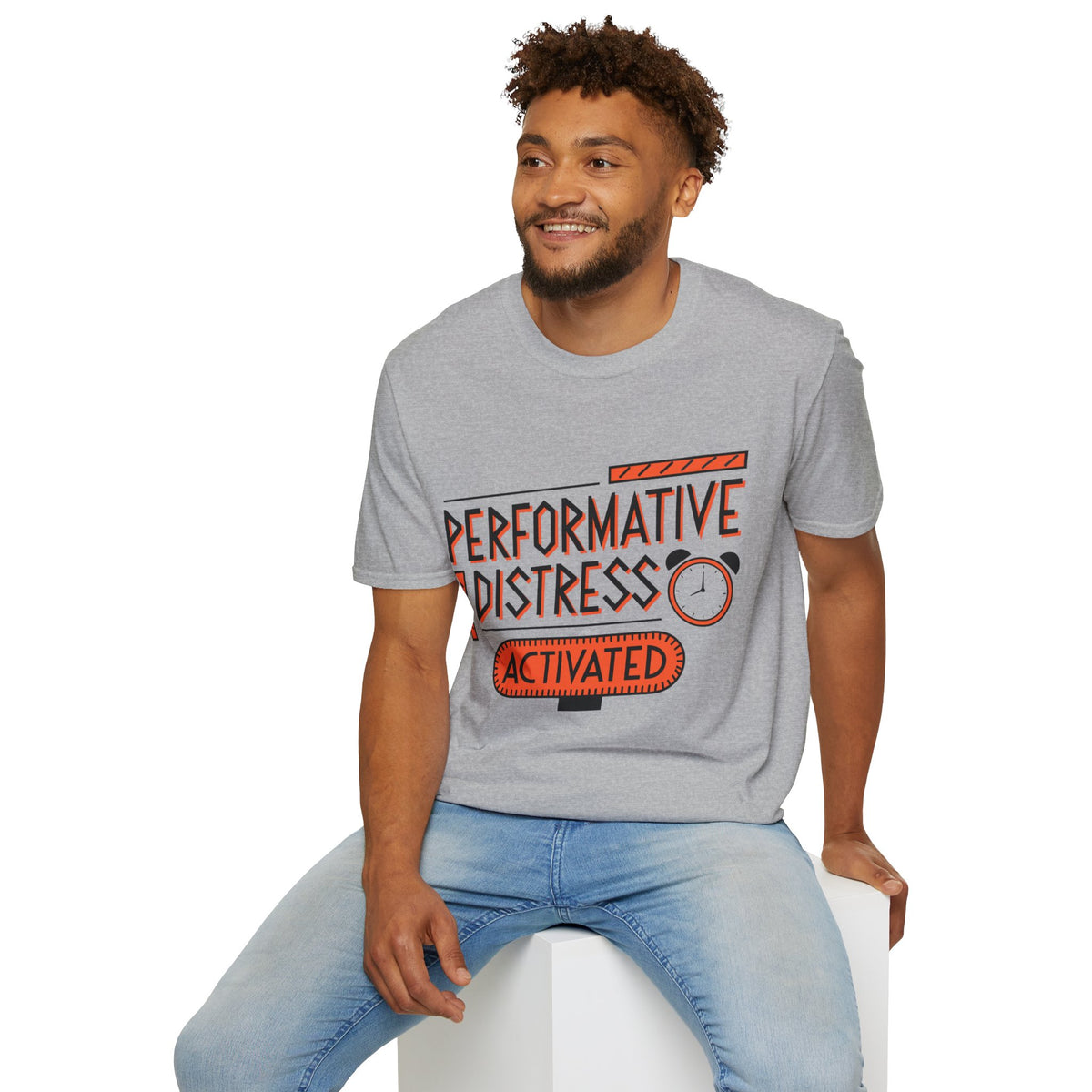 Performative Distress Activated T-Shirt - Trending Now - August 2026