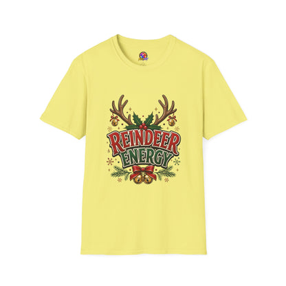 Reindeer Energy Christmas T-Shirt