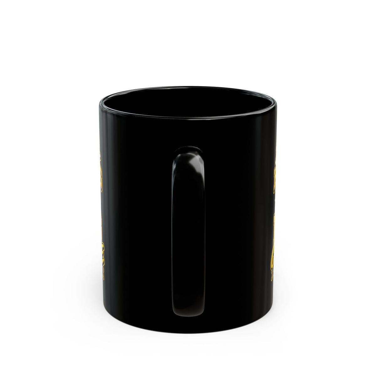 Small Hands Big Courage Mug — Childhood Cancer Awareness Black Coffee Cup (11oz/15oz)