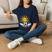 Argentina Sun Face Soccer T-Shirt — Retro Celestial Football Tee