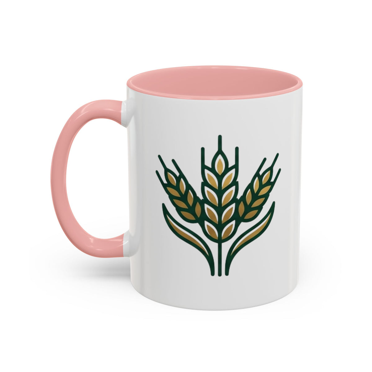 Virgo Zodiac Wheat Ear Accent Coffee Mug – Rustic Farmhouse Tea Cup