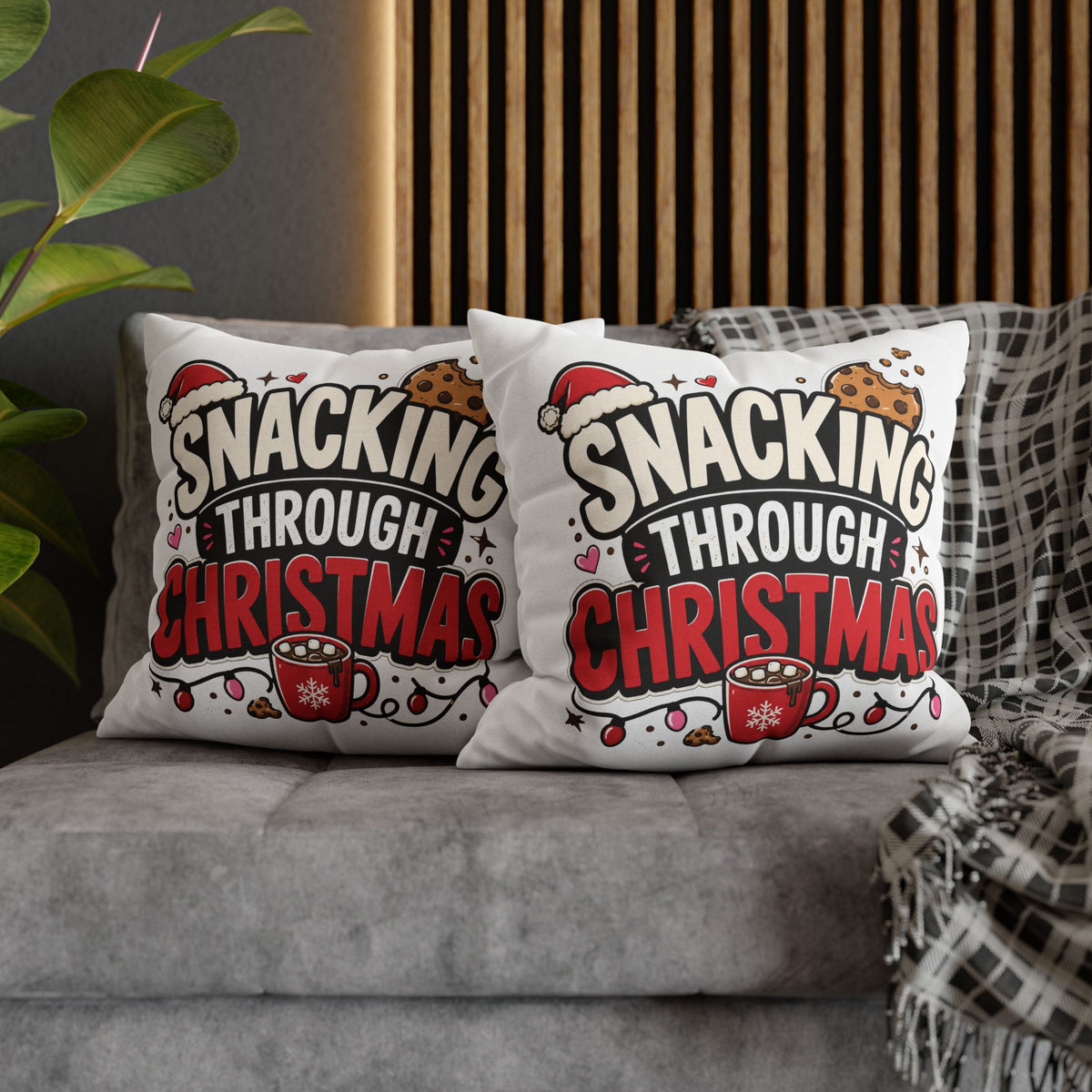 Snacking Through Christmas Pillowcase Modern Day Christmas