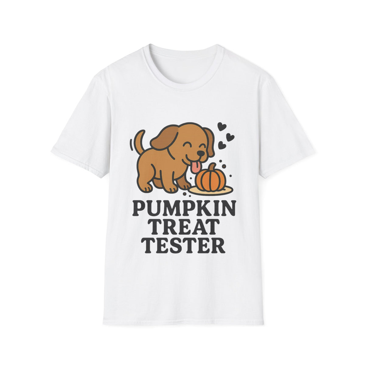 Pumpkin Treat Tester Cute Dog Graphic Tee, Funny Autumn Season Puppy T-Shirt - Trending Now - September 2026