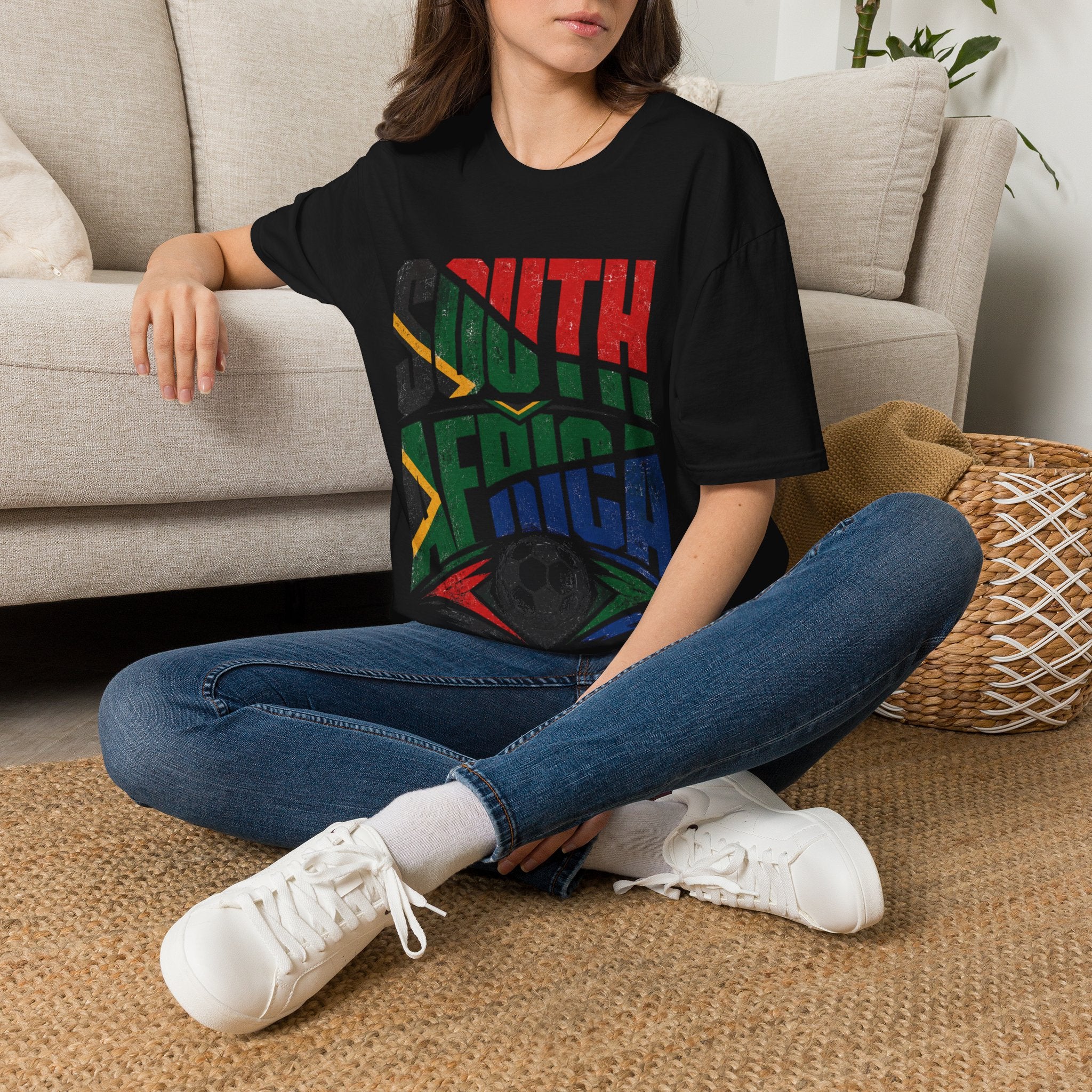 South Africa Soccer T-Shirt — Vintage Flag Football Fan Tee