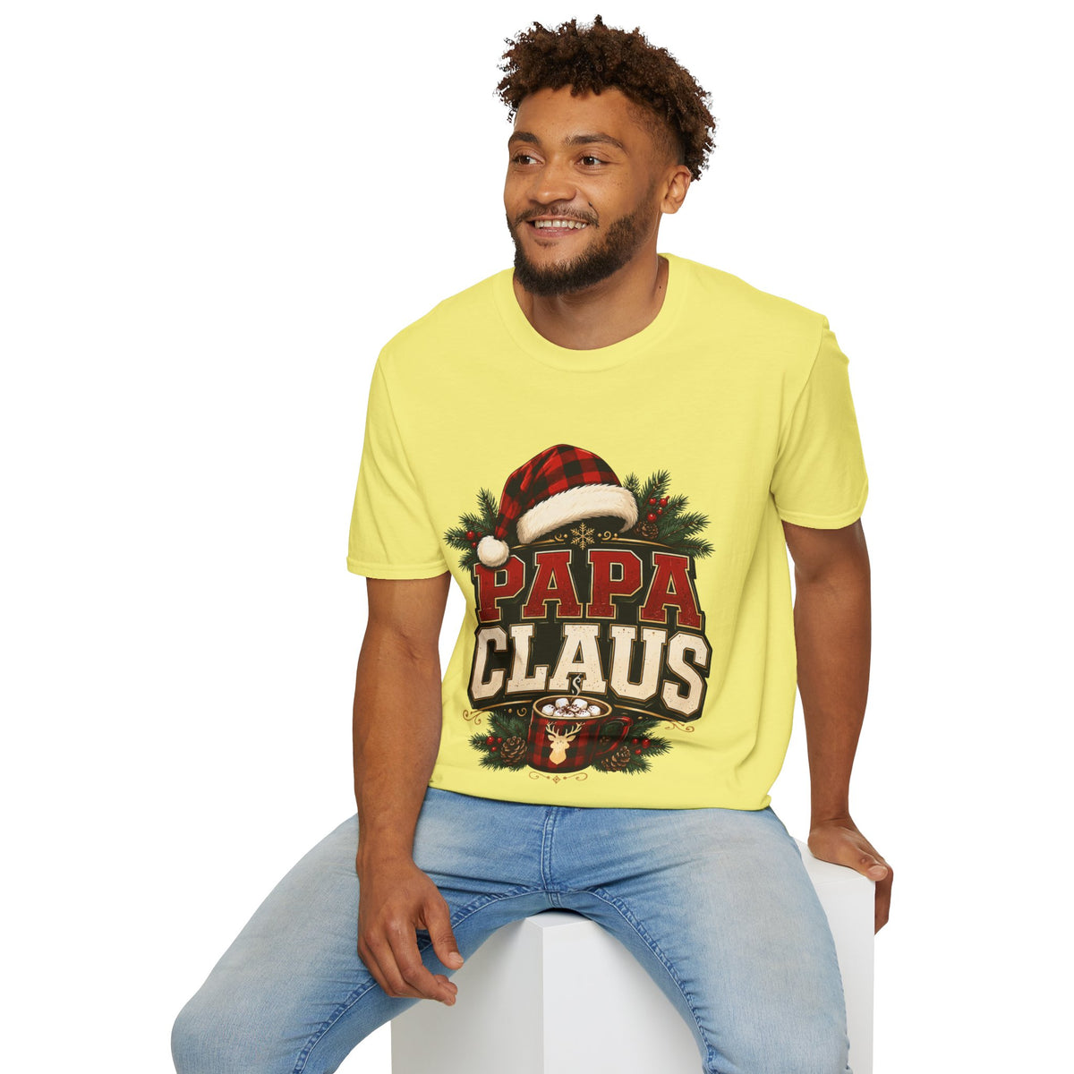 Papa Claus T-Shirt — Festive Holiday Dad Christmas Tee